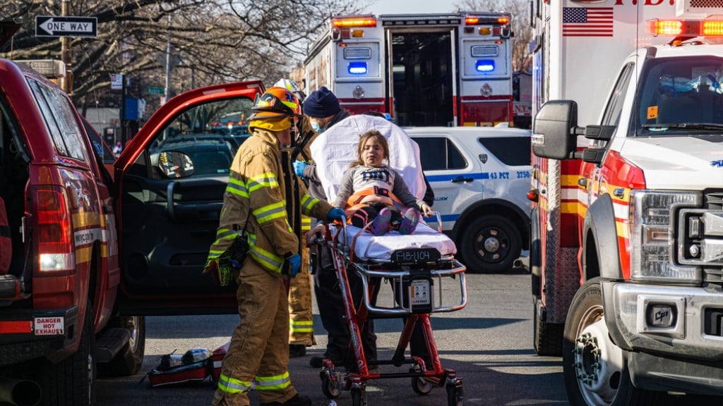 EMS Fire engine ambulance